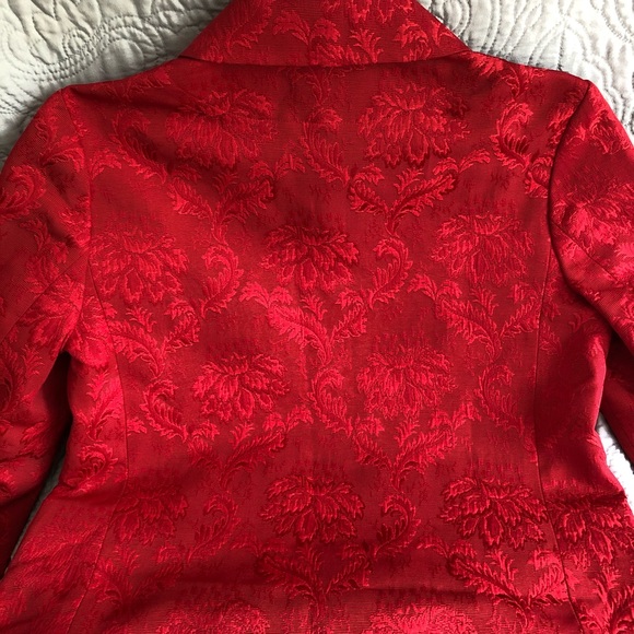 Talbots Red Double Breasted Formal Jacket, Medium - Picture 9 of 16